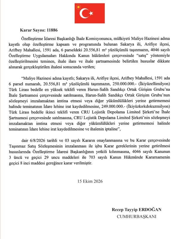 Özelleştirme İdaresi 4 Taşınmazı 1 Milyar 565 Milyon Tl’ye Sattı (5)-1