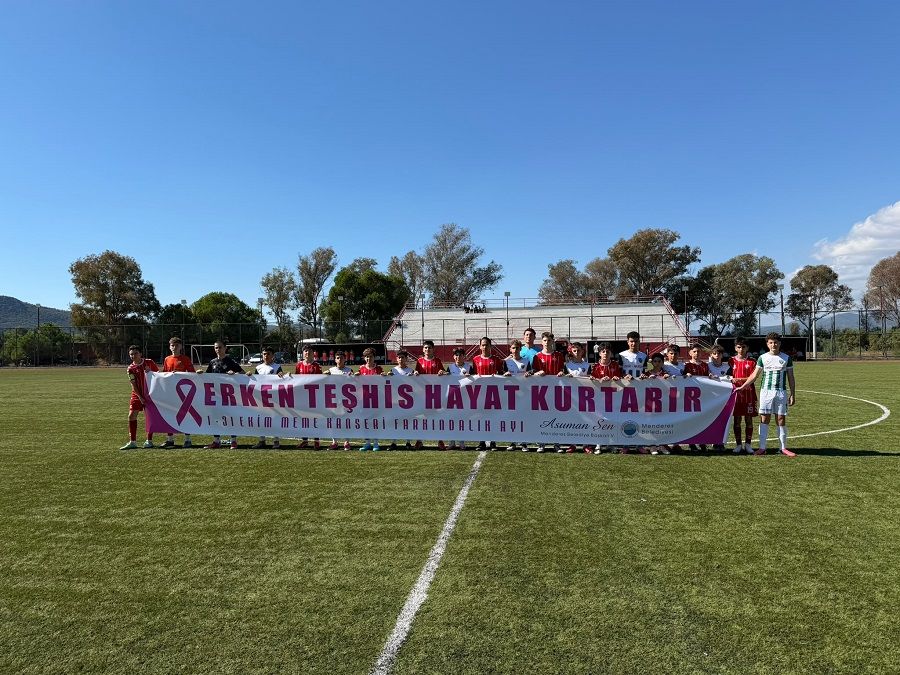 Bu k goller farkındalık için atıldı! Menderes’te pembe buluşma